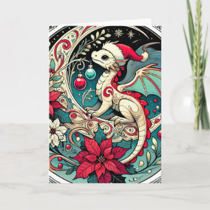 Carte Dragon de Noël