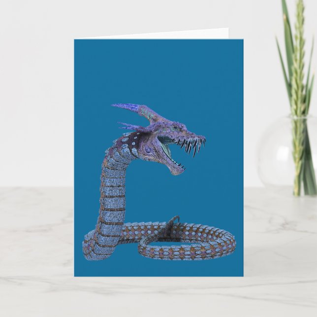 Carte Dragon de Serpent Bleu (Devant)