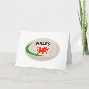Carte Dragon gallois de Rugby Ball Wales