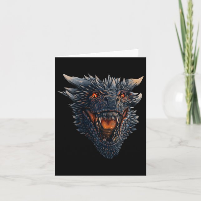 Carte Dragon Head Sur Le Point De Faire Feu Sur Ses Enne (Devant)