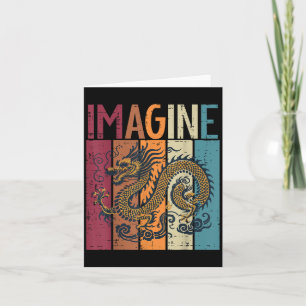 Carte Dragon Japonais Imagine Rétro Fantastique Mythe Ho