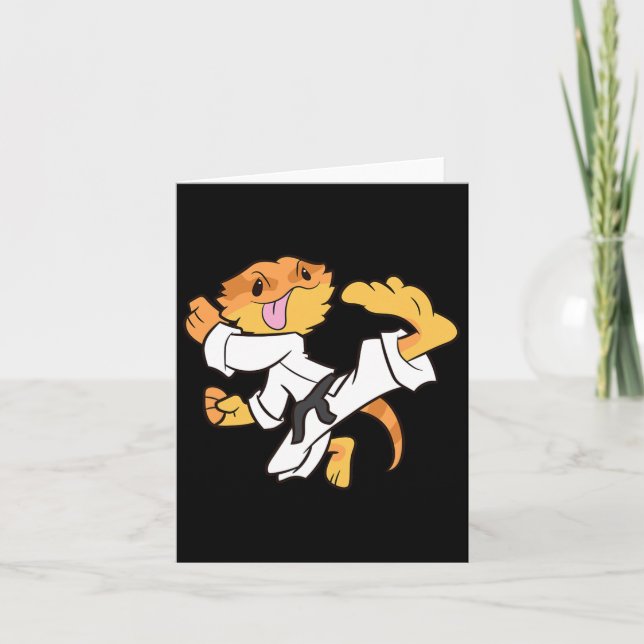 Carte Dragon Karaté Samurai Lizard Drago Bardé (Devant)