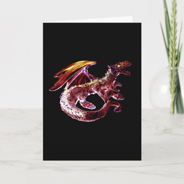 Carte Dragon Rouge Rubis Fantastique (Devant)