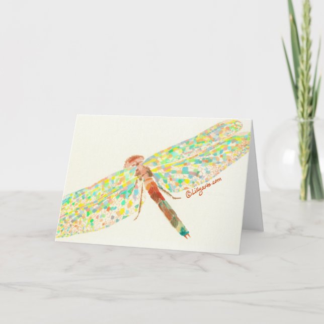 Carte Dragonfly Dance Fine Art Note Card (Devant)