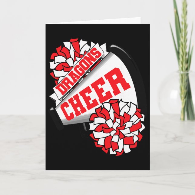 Carte Dragons Cheer Ck Esprit De Cheerleading À L'école  (Devant)