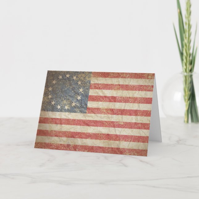 Carte Drapeau américain 1776 (Devant)