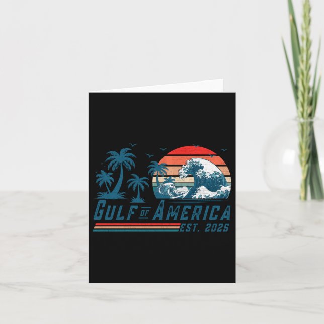 Carte Drapeau Américain 2025 Du Golfe D'Usa Est (Devant)