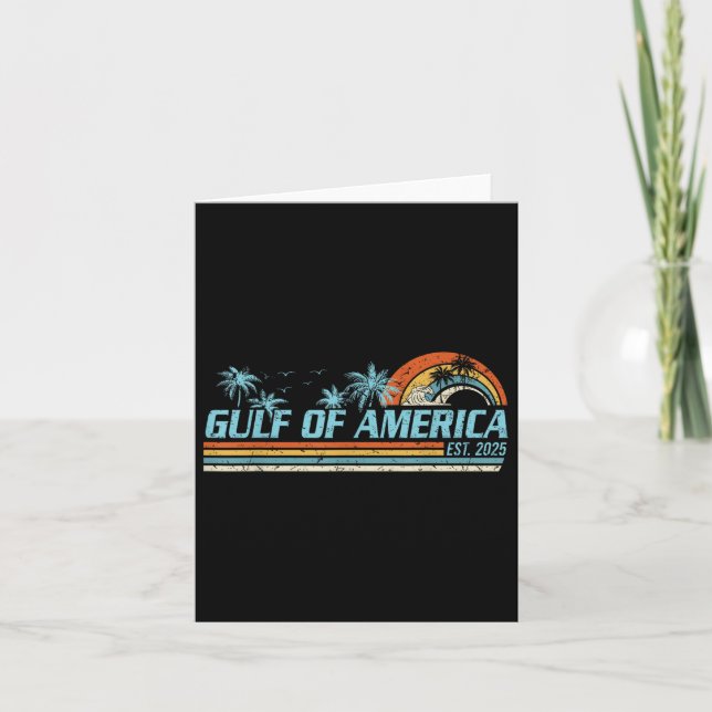 Carte Drapeau Américain 2025 Golfe Du Mexique (Devant)