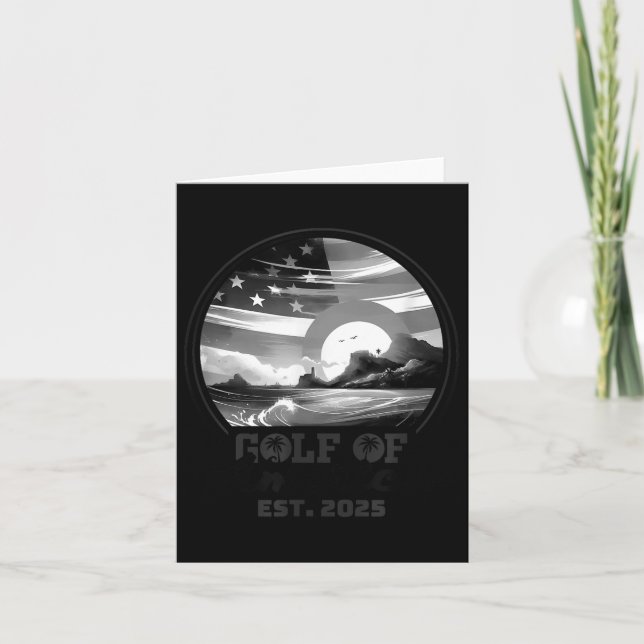 Carte Drapeau Américain 2025 Golfe Du Mexique (Devant)