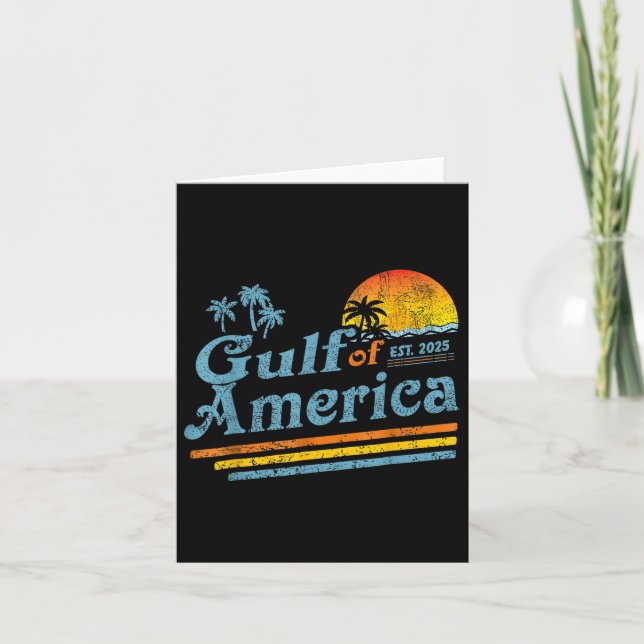 Carte Drapeau Américain 2025 Golfe M (Devant)