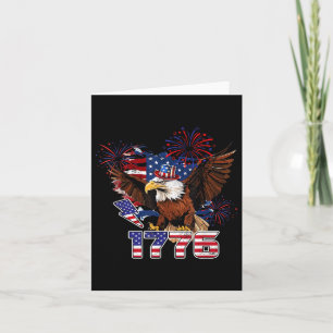 Carte Drapeau américain Aigle Patriotique 4 juillet Usa
