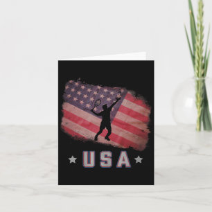 Carte Drapeau Américain Badminton Team Stars And Stripes