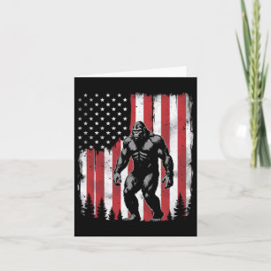 Carte Drapeau américain Bigfoot 4 juillet patriotique
