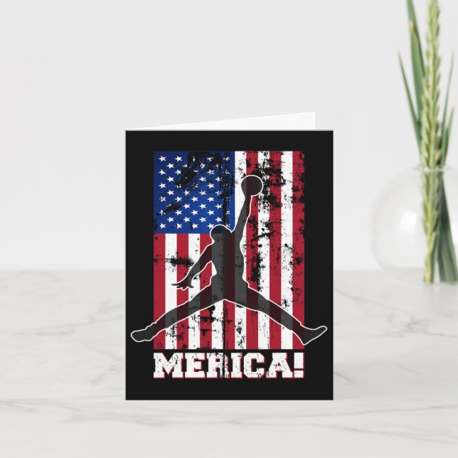 Carte Drapeau américain Bysketbyll Drapeau américain 4 j (Devant)