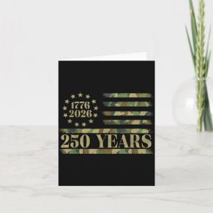 Carte Drapeau américain Camo Anniversaire Fête de l'Indé