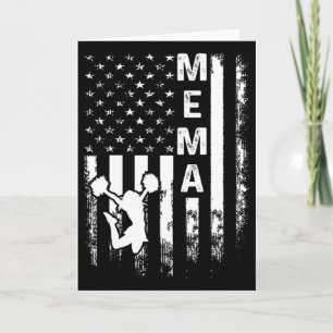 Carte Drapeau américain Cheer Mema Cheerleading Cheerlea