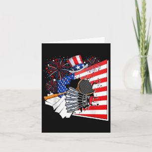 Carte Drapeau Américain Costume Équipement Badminton 4e
