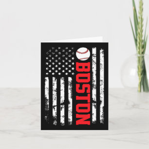 Carte Drapeau américain de baseball de Boston