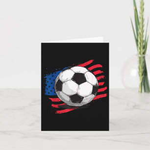 Carte Drapeau américain de football 4 juillet Jour de l'