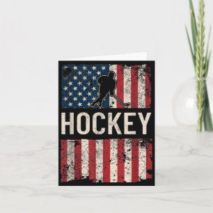 Carte Drapeau américain de hockey - Femmes Enfants Homme