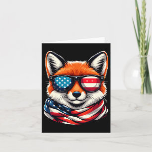 Carte Drapeau Américain De La Fox Patriotique Sungles 4