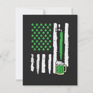Carte Drapeau américain de la Saint-Patrick Saint