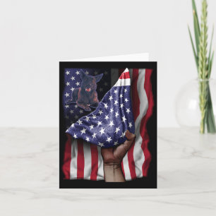 Carte Drapeau américain de l'indépendance Berger holland