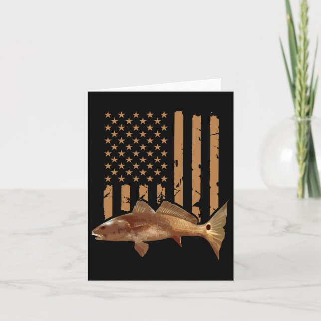 Carte Drapeau américain de pêche du sébaste Drapeau roug (Devant)