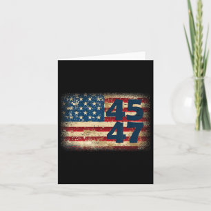 Carte Drapeau américain Donald Trump 2025 45