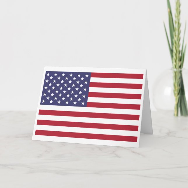 Carte Drapeau Américain, Drapeau des États-Unis (Devant)