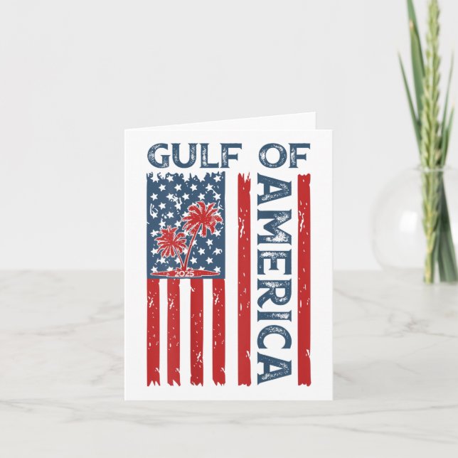 Carte Drapeau américain du Golfe des États-Unis Est 2025 (Devant)