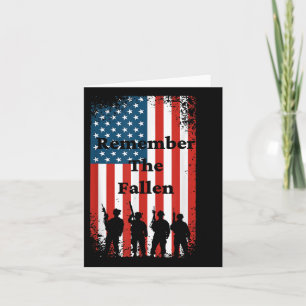 Carte Drapeau américain du Memorial Day pour se souvenir
