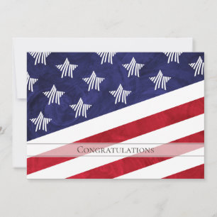 Carte Drapeau américain Félicitations pour être devenu c
