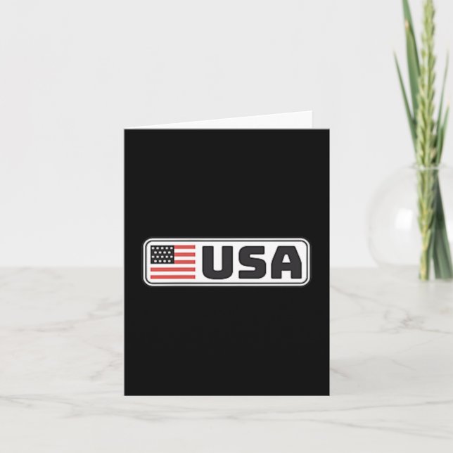 Carte Drapeau américain Fierté des Américains patriotiqu (Devant)