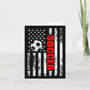 Carte Drapeau Américain Football Patriotique Soccer Femm