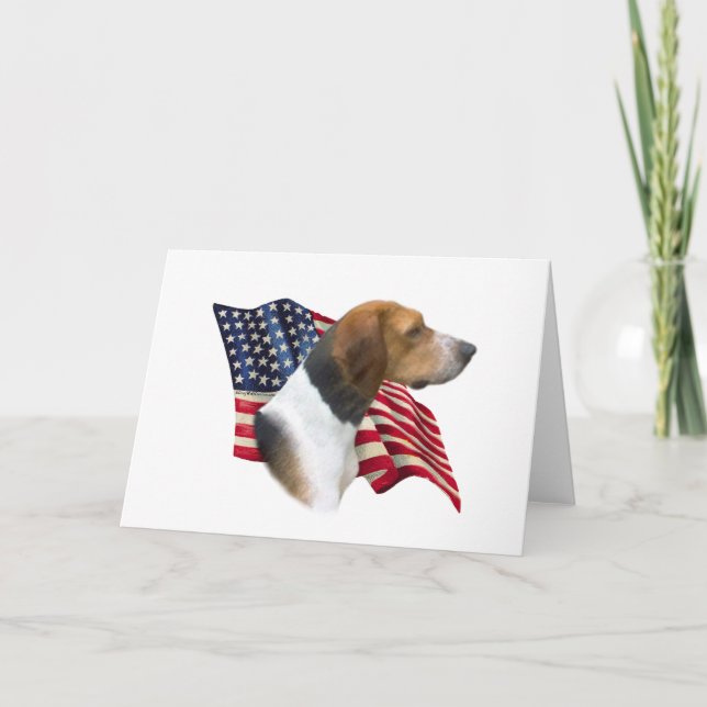 Carte Drapeau américain Foxhound (Devant)