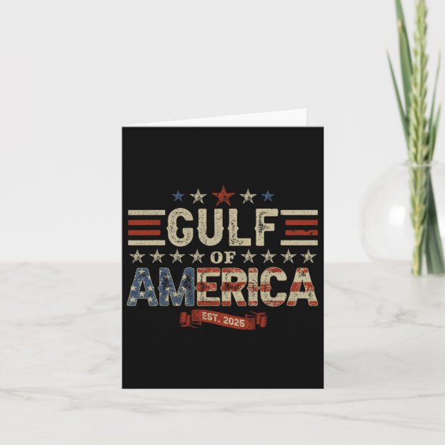 Carte Drapeau Américain G 2025 Du Golfe Des Etats-Unis E (Devant)
