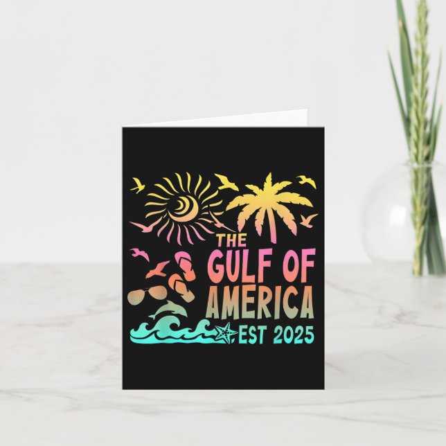 Carte Drapeau Américain G 2025 Du Golfe Des Etats-Unis E (Devant)