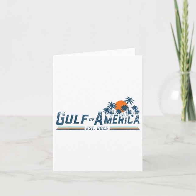 Carte Drapeau Américain G 2025 Du Golfe Des Etats-Unis E (Devant)
