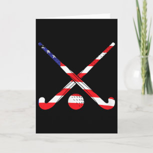 Carte Drapeau Américain Hockey Sur Gazon Patriote Usa Sp