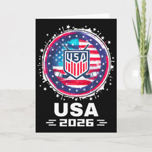 Carte Drapeau américain Hockey Usa 2026 Femmes Hommes En