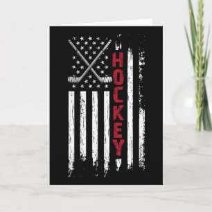 Carte Drapeau Américain Hockey Usa Patriotique 