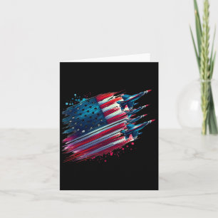 Carte Drapeau Américain Jets Patriotique Américain 4 Jui