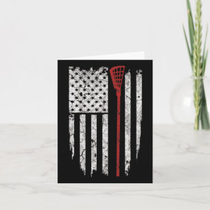 Carte Drapeau américain Lacrosse Hommes Cadeaux Tee - sh