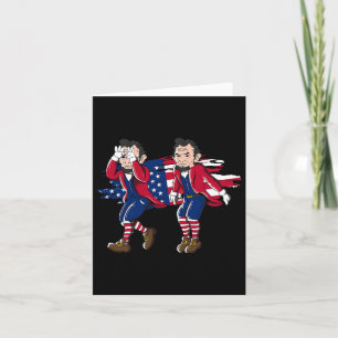 Carte Drapeau américain Lincoln Griddy 4 juillet