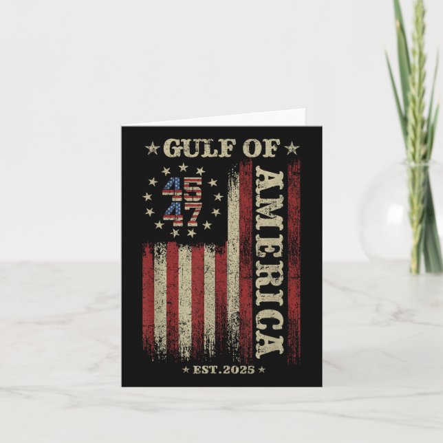 Carte Drapeau Américain M Du Golfe De L'Amérique Est 202 (Devant)