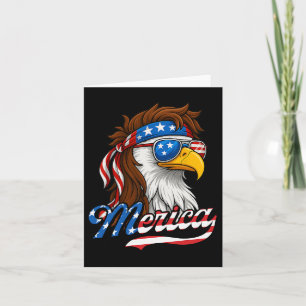 Carte Drapeau américain Merica Usa Aigle chauve 4 juille