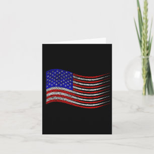 Carte Drapeau américain Patriotique 4 juillet États-Unis