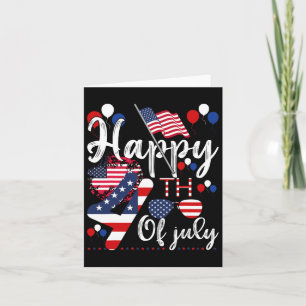 Carte Drapeau américain patriotique Alien heureux 4 juil