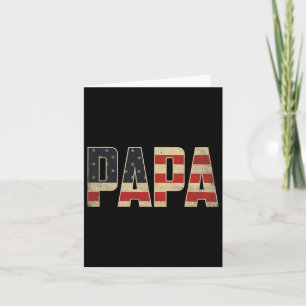 Carte Drapeau américain patriotique audacieux Papa Fête